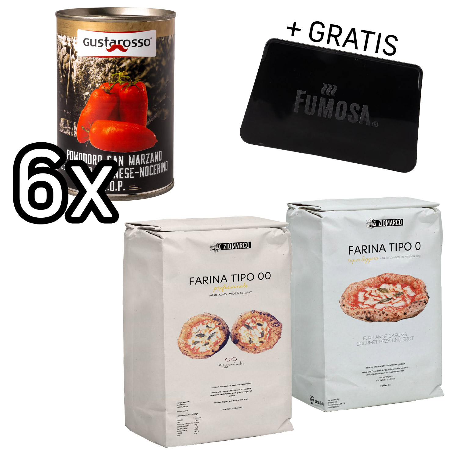 FUMOSA X ZIOMARCO & Gustarosso Pizza-Kit »Pizza Refill« (10-tlg.)