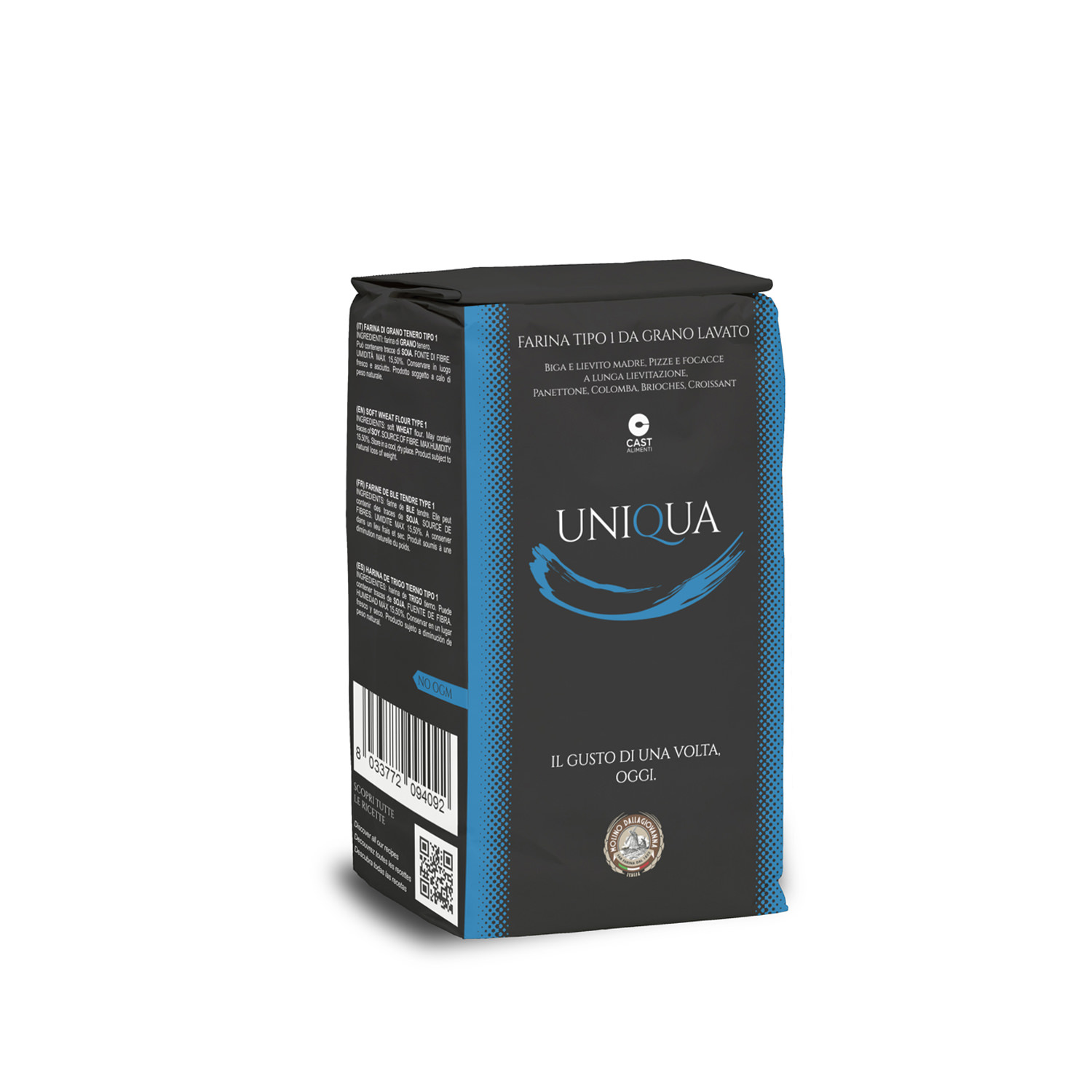 Molino Dallagiovanna UNIQUA Blu ital. Mehl; 1kg
