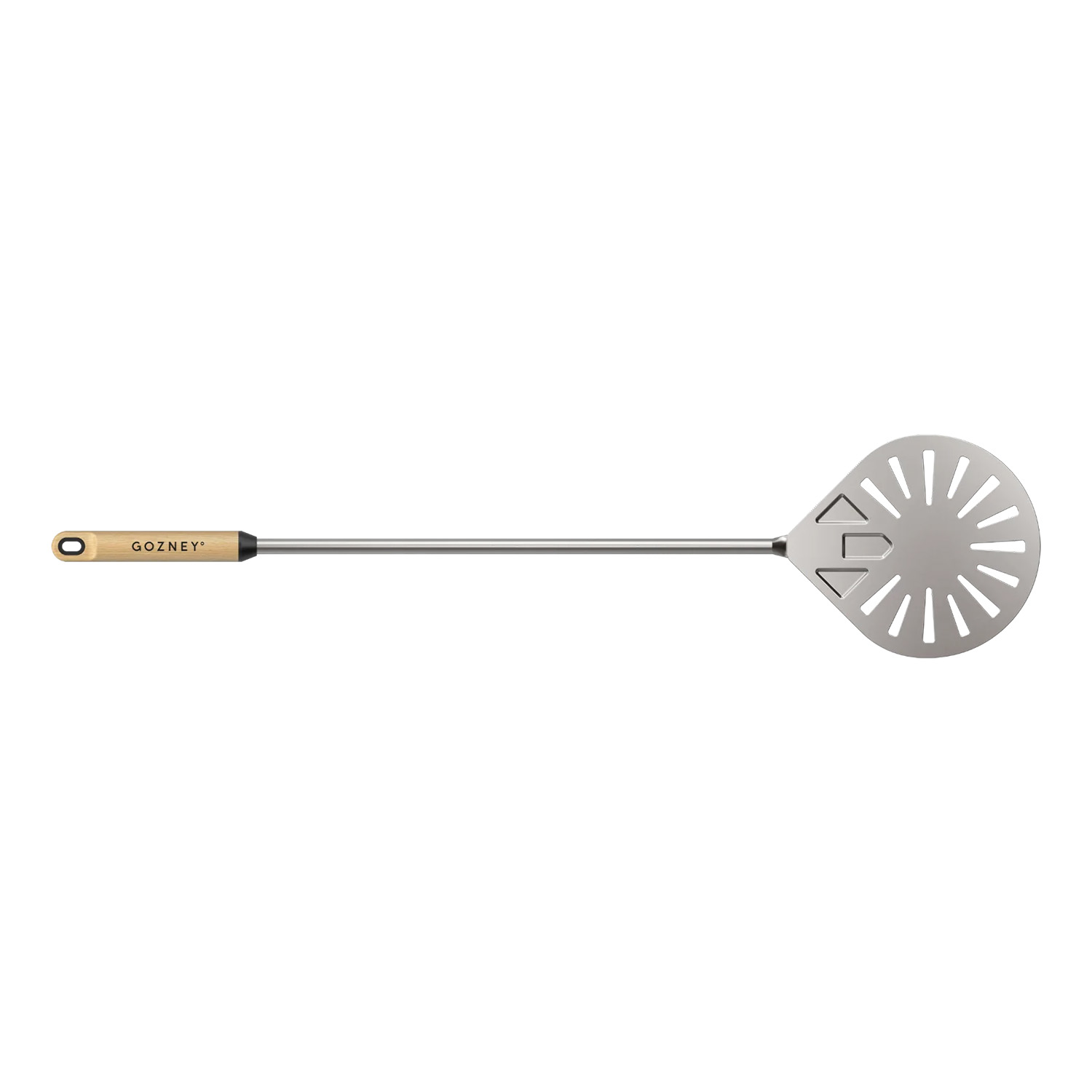 Gozney° Balance runder Pizzawender, perforiert (74 cm Stiel / 21 cm Ø)