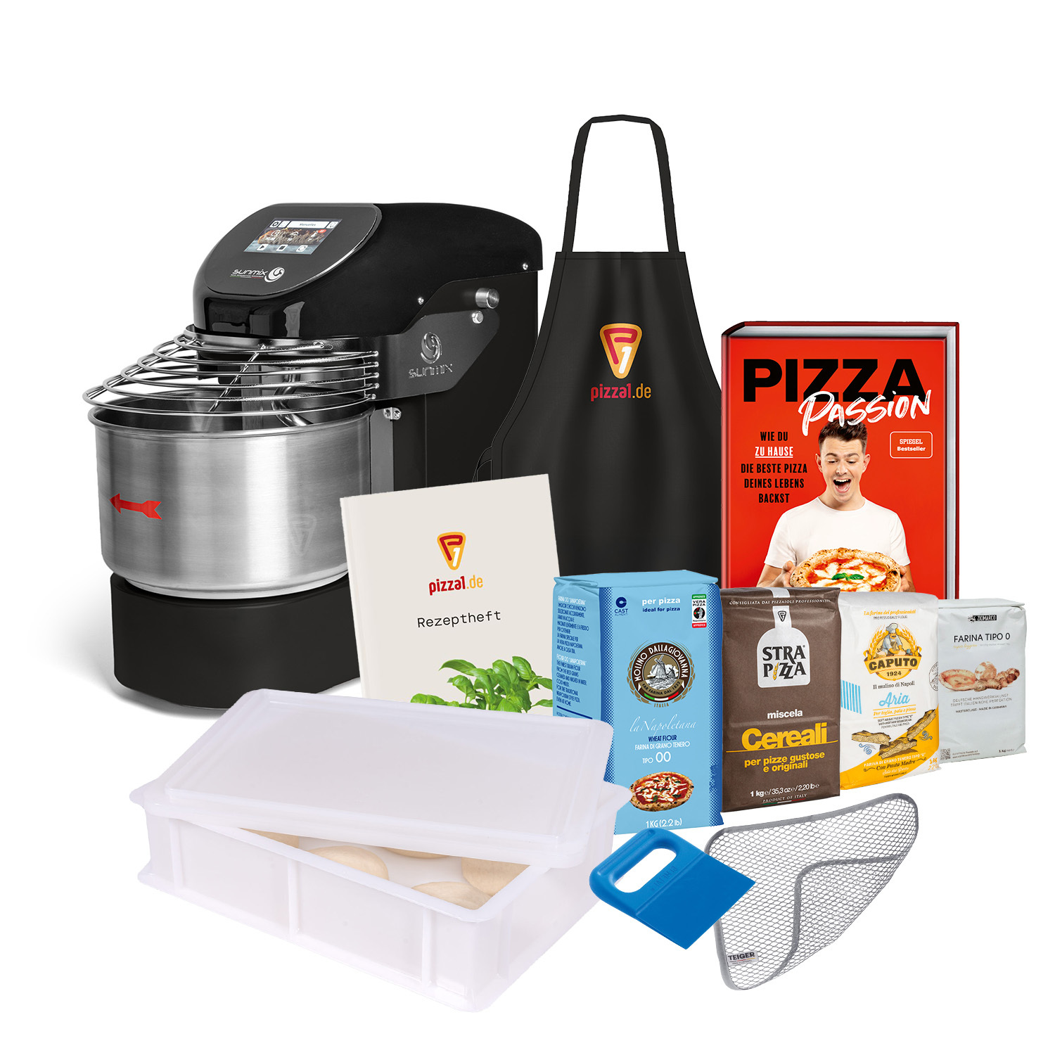 Sunmix EVO LINE EVO6 Spiral-Knetmaschine Bundle (12-tlg.)