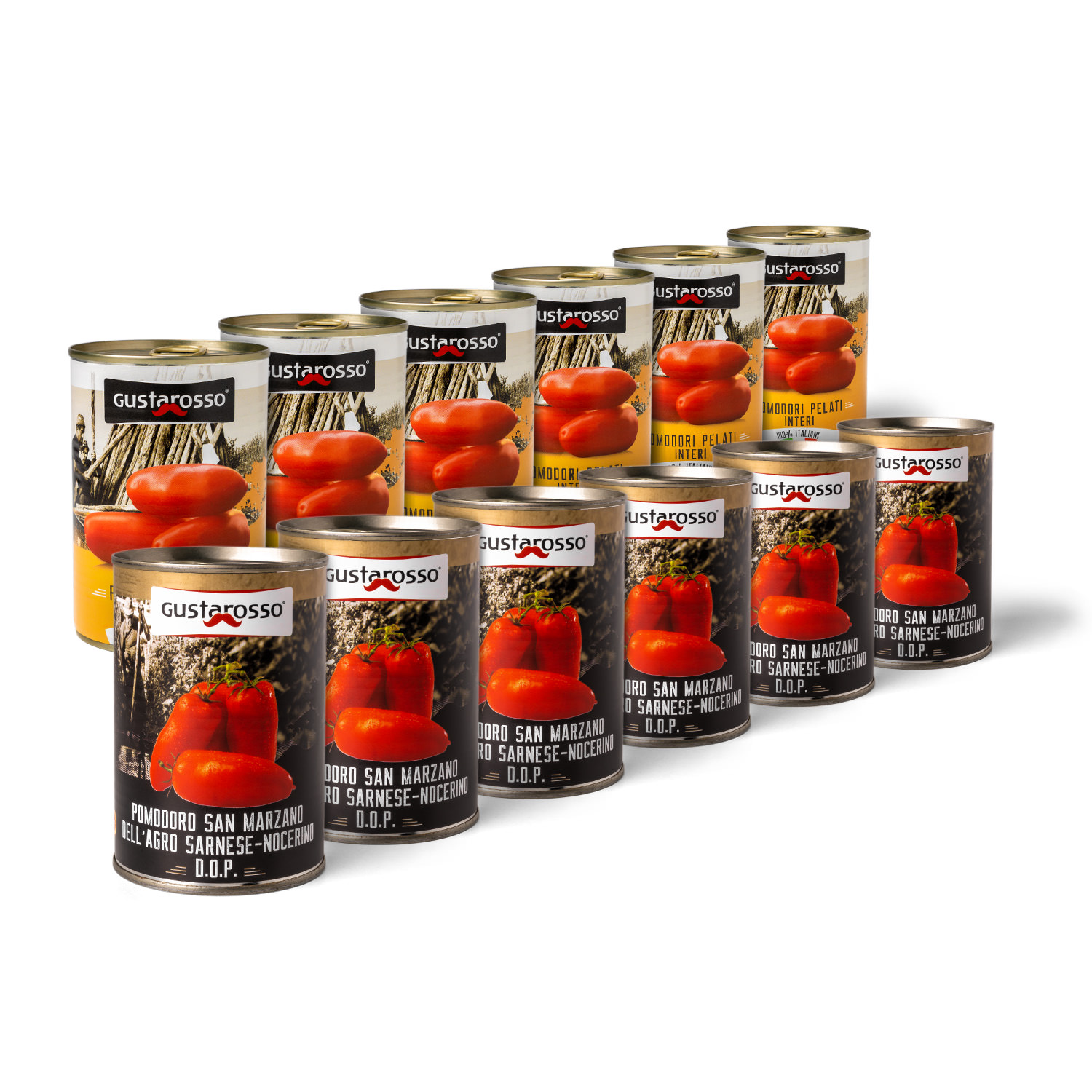 Gustarosso Set - San Marzano Tomaten DOP & geschälte ital. Tomaten