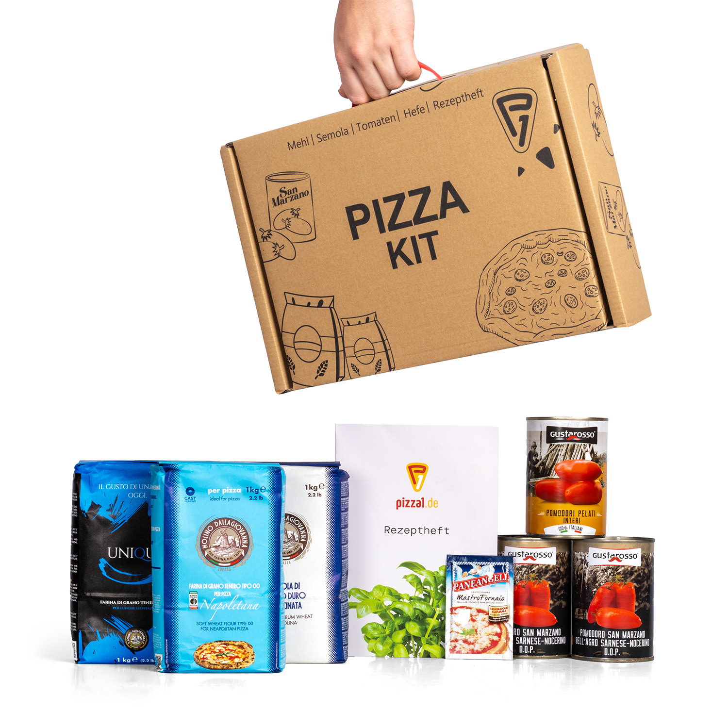 pizza1.de Pizza-Starterkit inkl. Rezeptheft (8-tlg.)