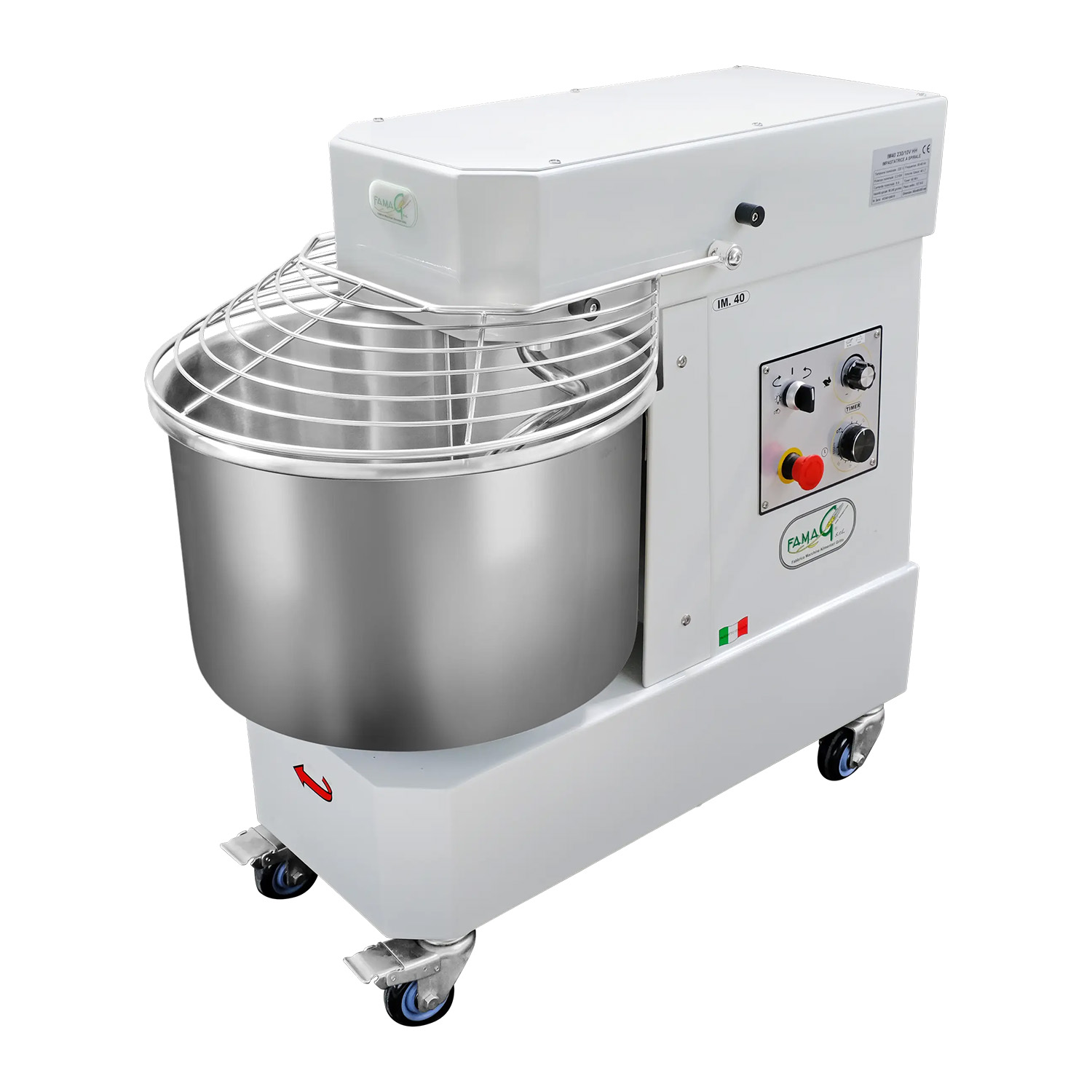 FAMAG »Grilletta« IM40 10V HH Gastro Spiral-Knetmaschine