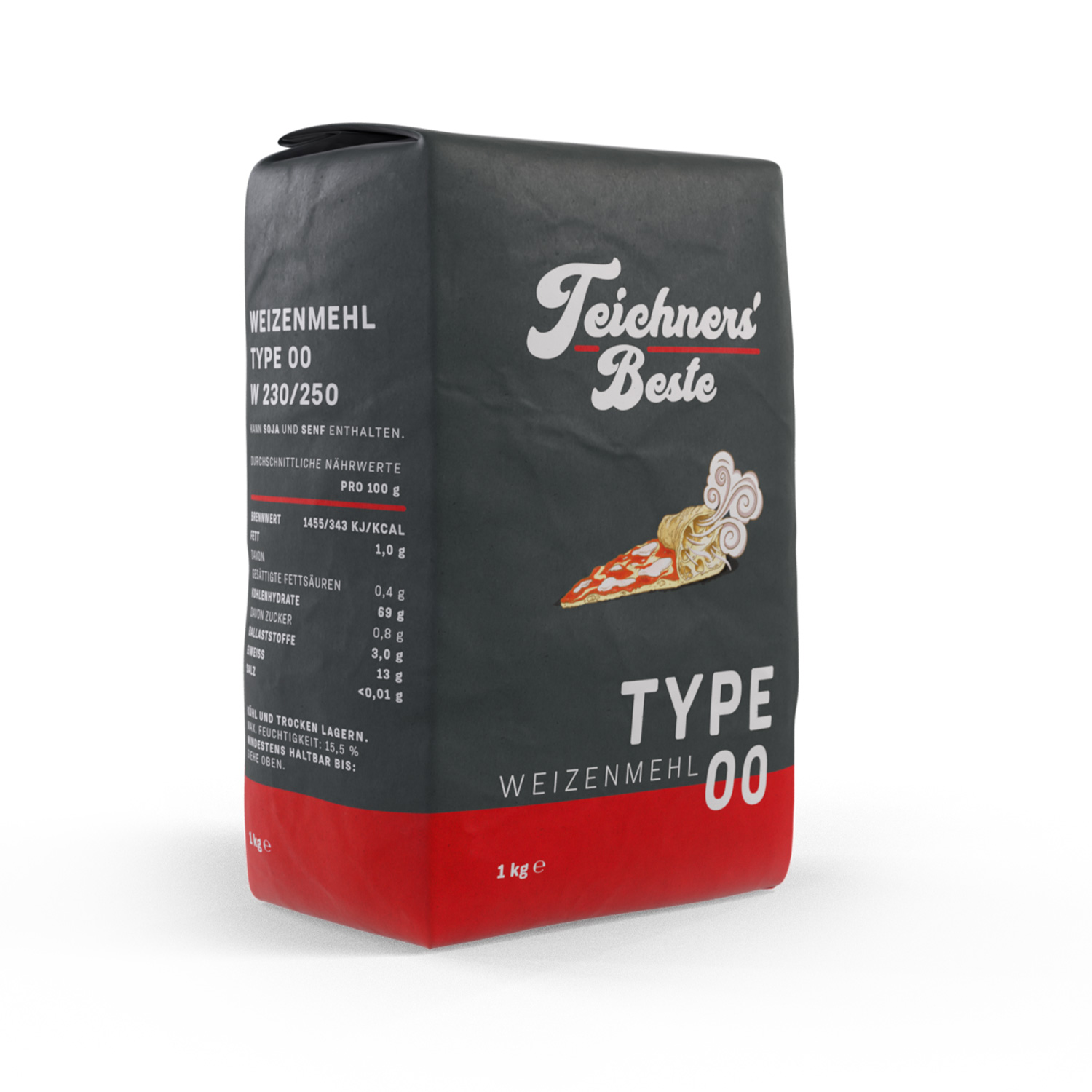 Teichners' Beste Pizzamehl Type 00; 1 kg