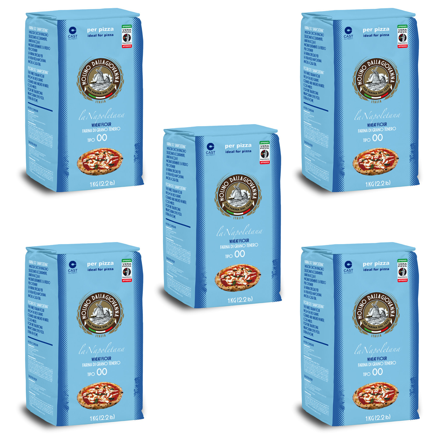 Molino Dallagiovanna laNapoletana ital. Pizzamehl Spar-Set