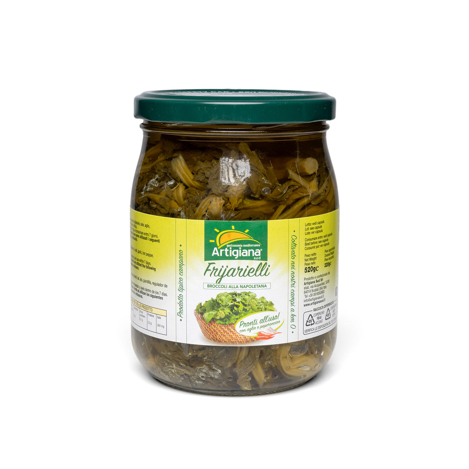 Artigiana Friarielli neapolitanischer Broccoli; 520 g