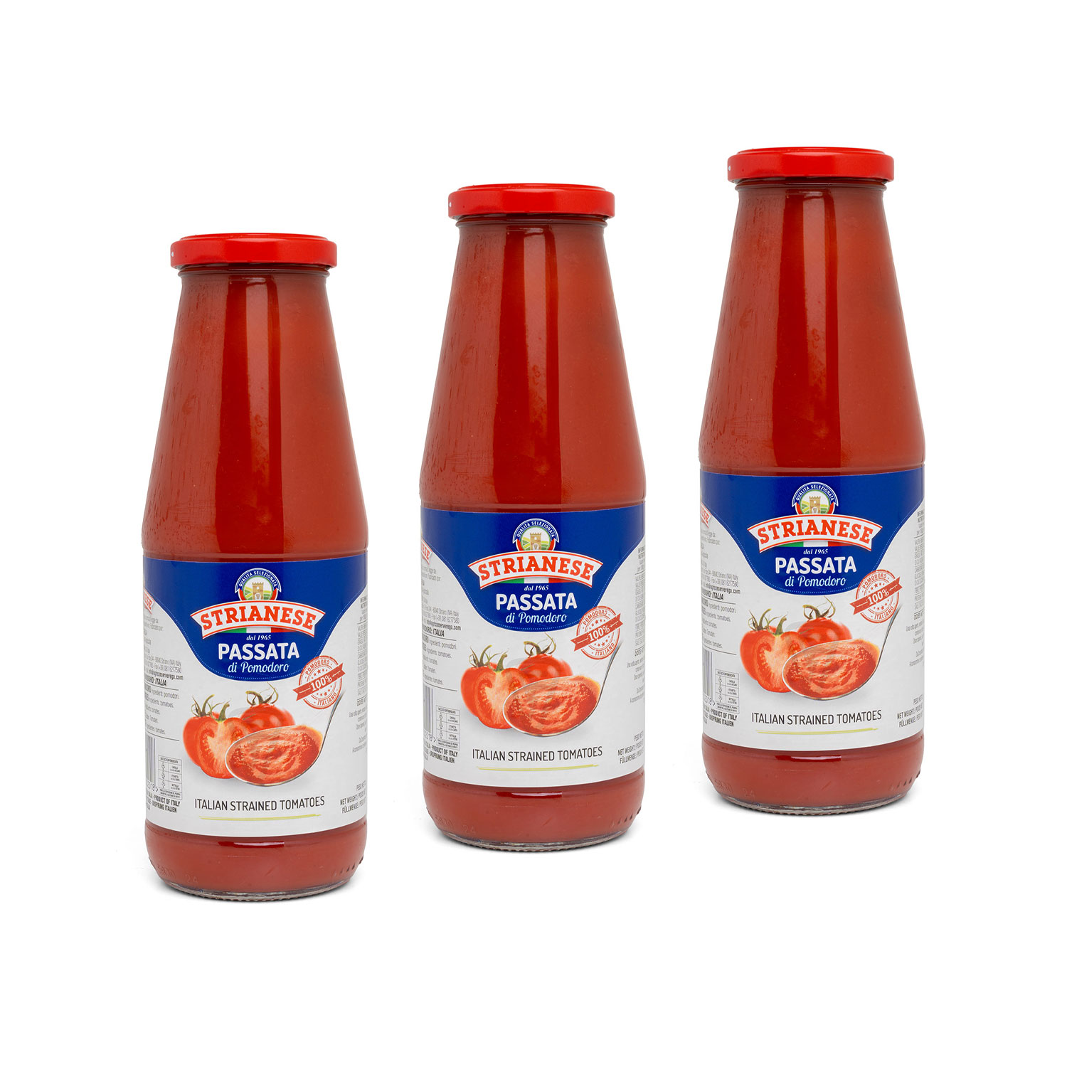 Strianese passierte italienische Tomaten (3x 680 g) Spar-Set