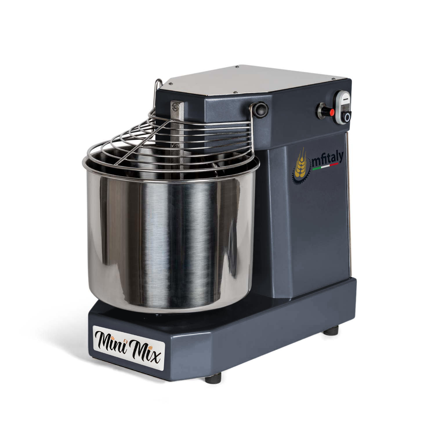 MFItaly MINIMIX STD 10 Dunkelgrau Spiral-Knetmaschine