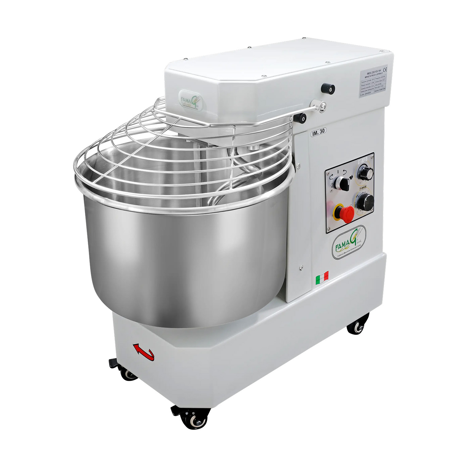 FAMAG »Grilletta« IM30 10V HH Gastro Spiral-Knetmaschine
