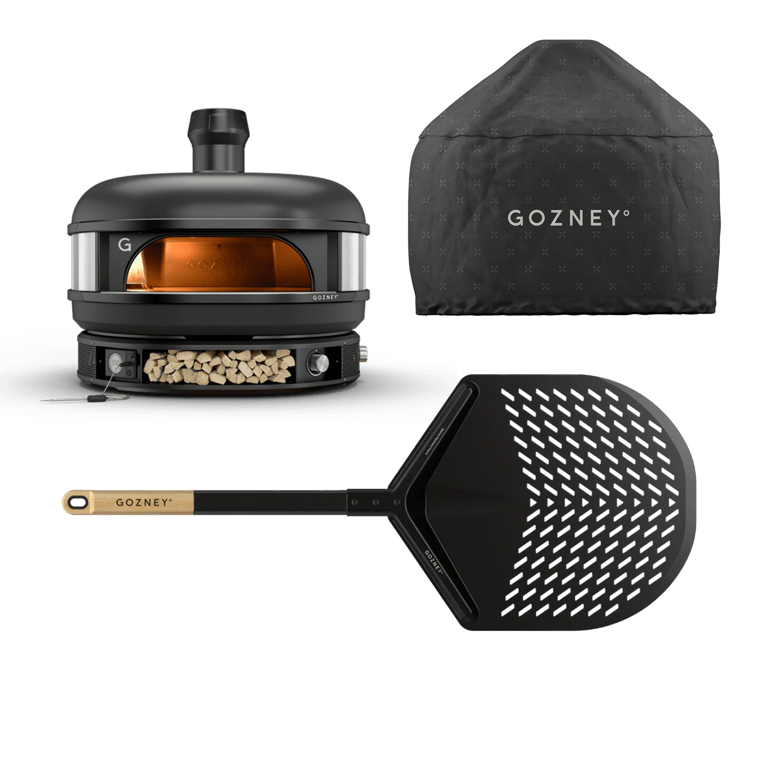 Gozney° Dome Multi-fuel Pizzaofen-Bundle »Off-Black« (3-tlg.)