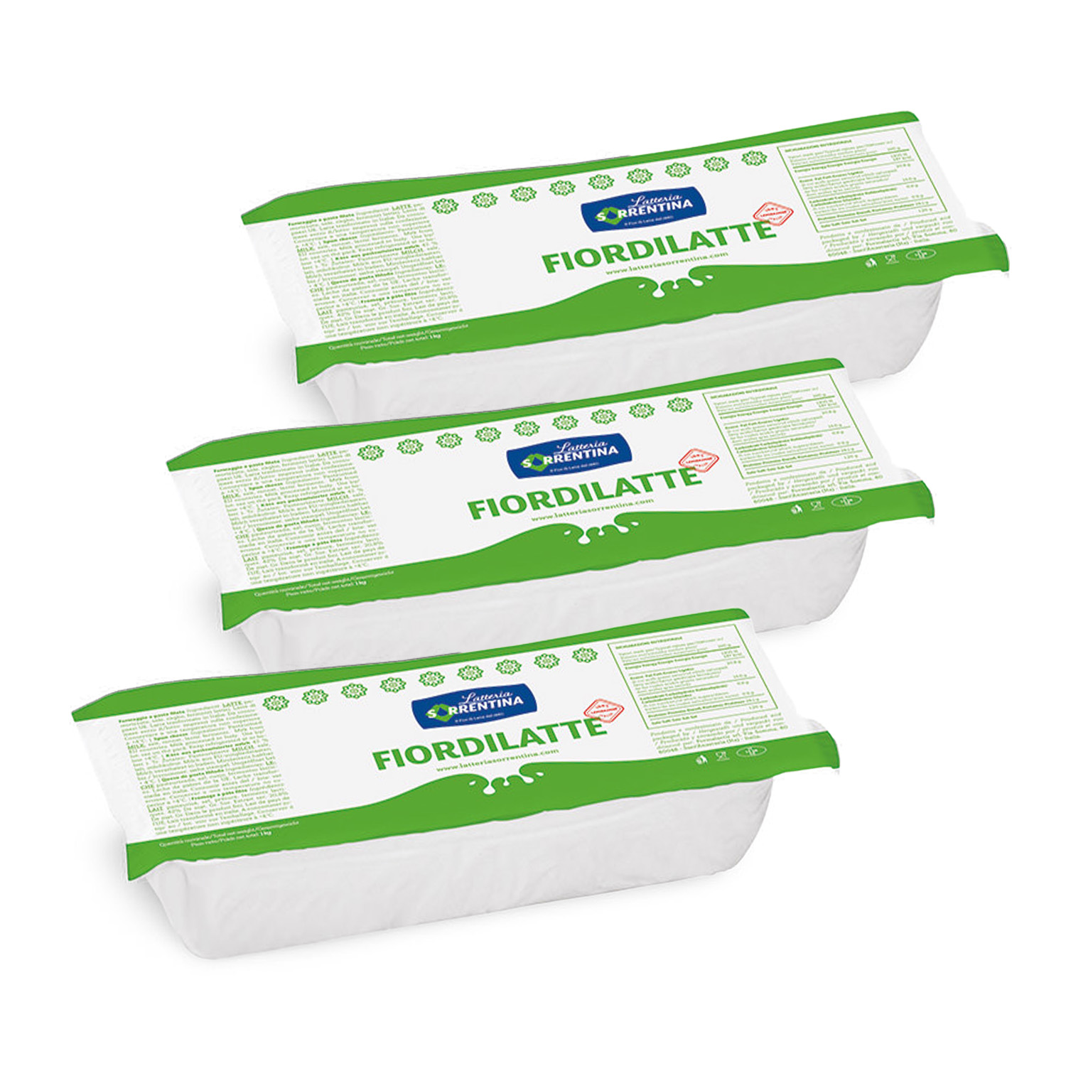 Latteria Sorrentina Fior di Latte Spar-Set, 3 kg (Fior di Latte Stange)