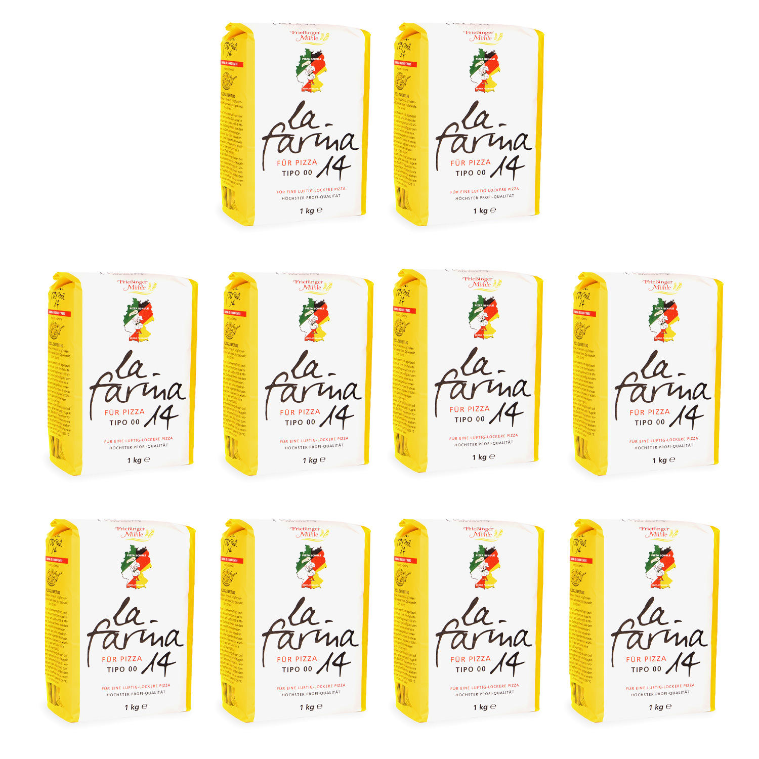 Frießinger Mühle La Farina 14 Pizzamehl Spar-Set
