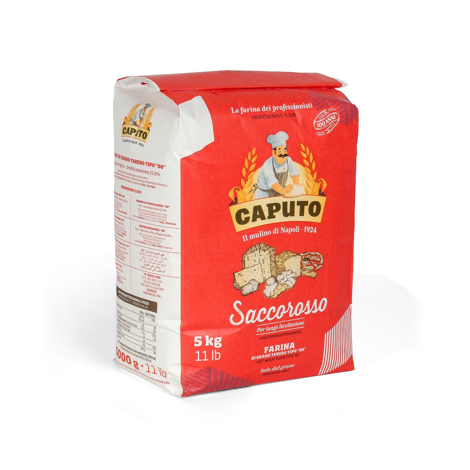 Caputo Saccorosso Cuoco Pizzamehl Typ 00; 5kg