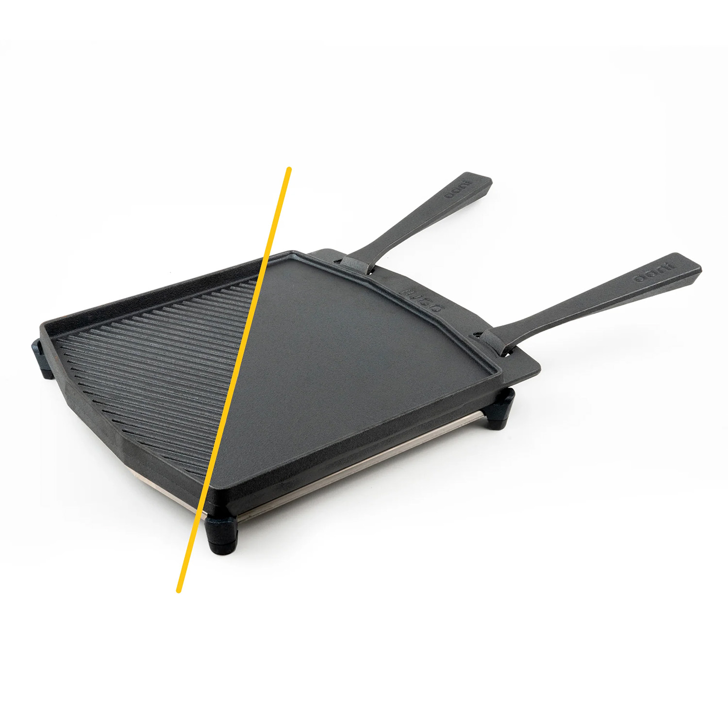 Ooni Grillpfanne Griddle Dual mit Stahlsockel