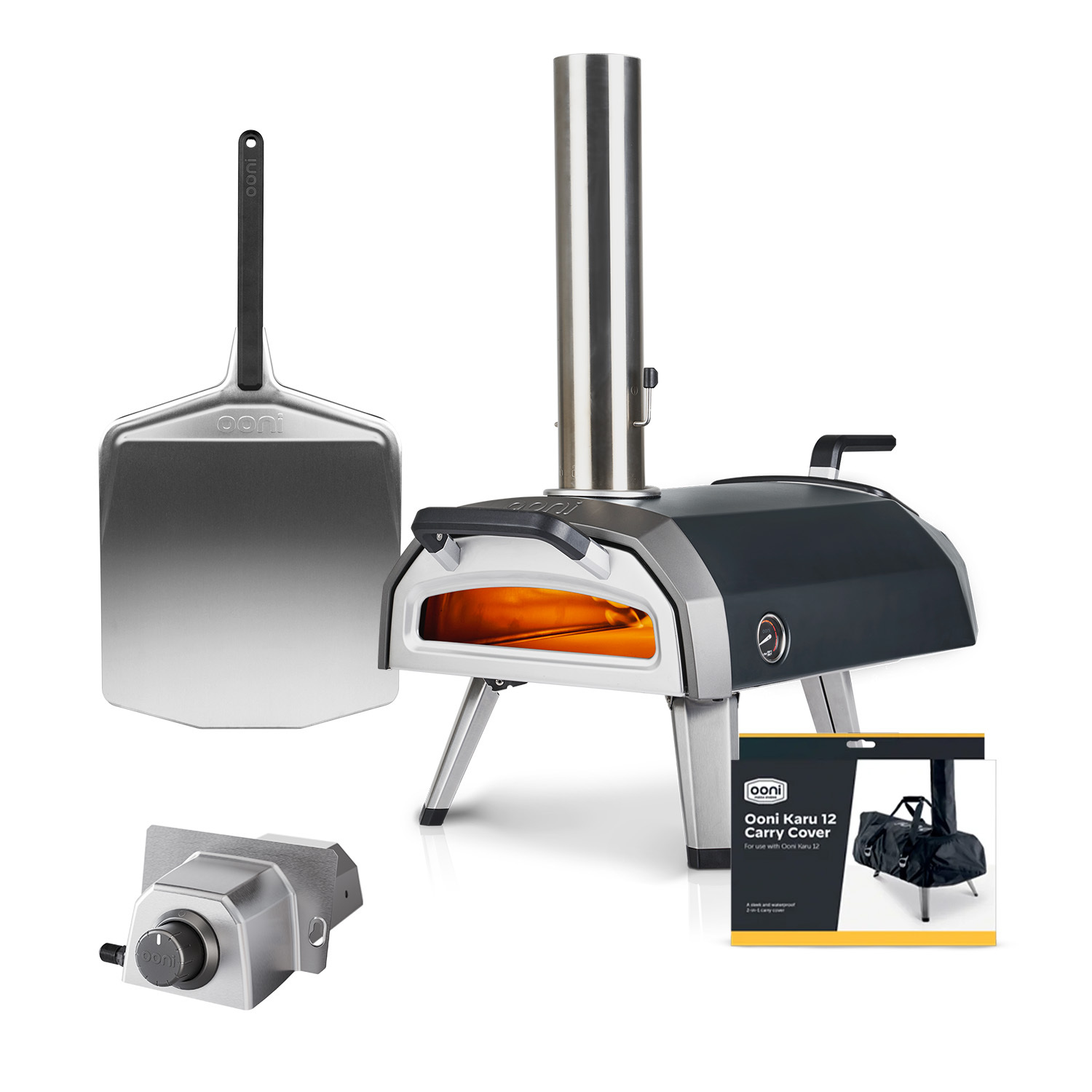Ooni Karu 2 Pizzaofen Paket »Basis« (4-tlg.)