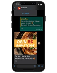 iPhone mit WhatsApp Newsletter
